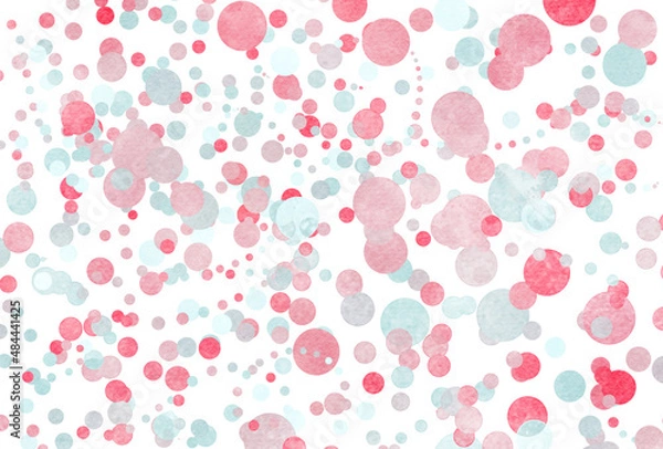 Fototapeta 背景素材_水彩テクスチャ_ピンク