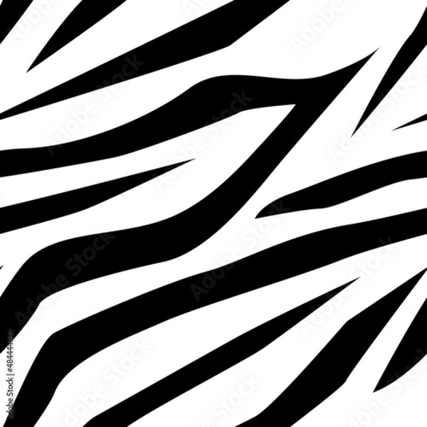 Fototapeta zebra skin vector print. seamless pattern for clothing or print