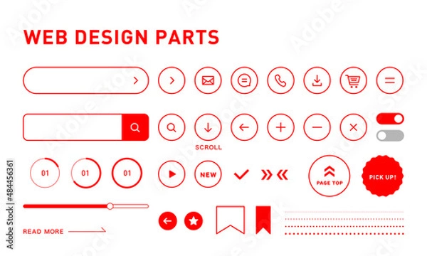 Obraz ウェブデザインパーツ