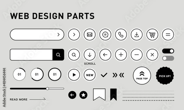 Fototapeta ウェブデザインパーツ