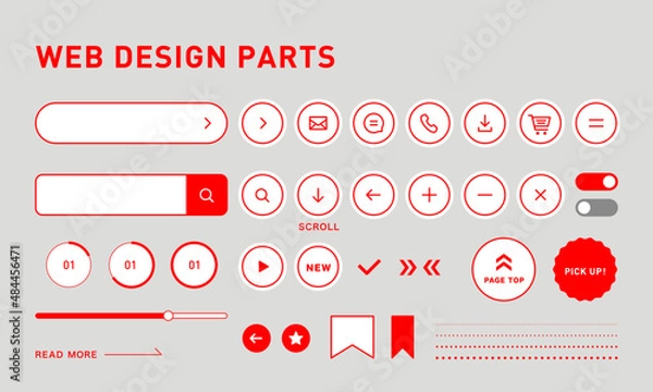 Obraz ウェブデザインパーツ