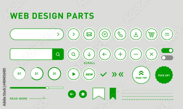 Fototapeta ウェブデザインパーツ