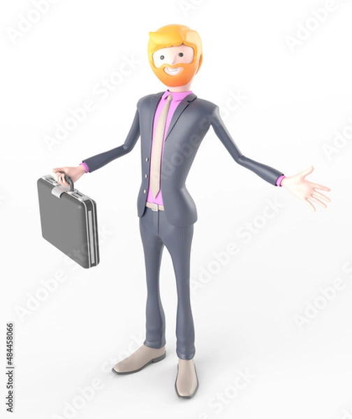 Obraz business man posing