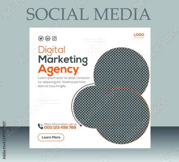 Obraz Modern Social Media Post Design Template