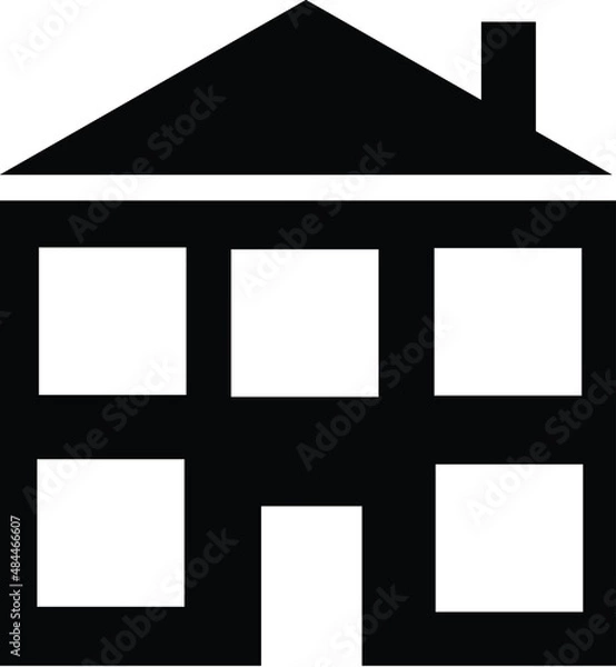 Fototapeta House signal building shape icon