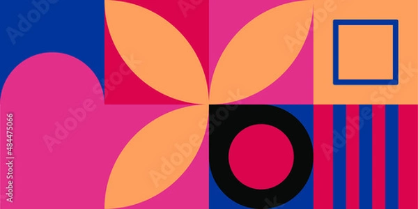 Obraz spring pattern geometry flowers puzzle