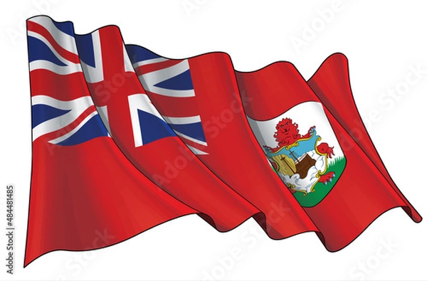 Obraz Waving Flag of Bermuda