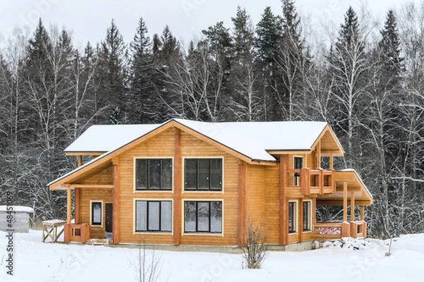 Fototapeta строительство загородного дома