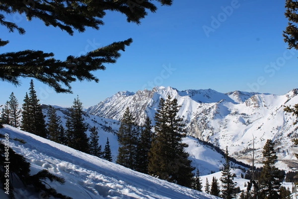 Obraz snow covered mountains