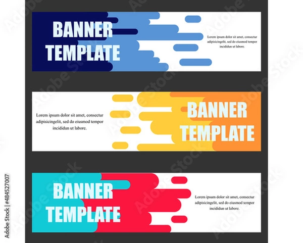 Obraz Vector Design Banner Set Collection Illustration . Abstract Modern Design Vector Template