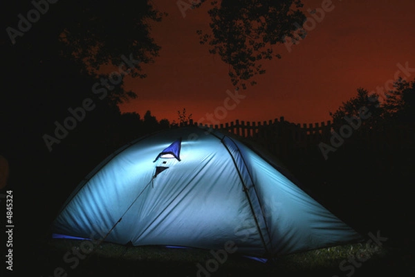 Obraz Tent at night
