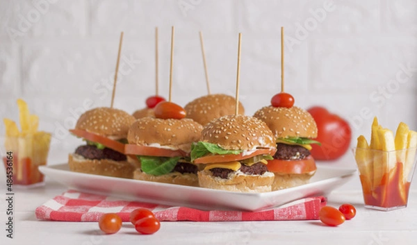 Obraz mini burgers