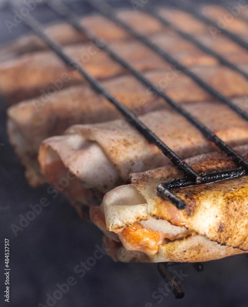 Obraz chicken sandwish on grill