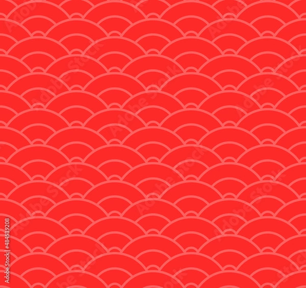 Fototapeta Japanese wave pattern