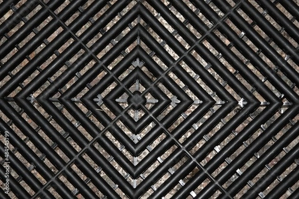 Fototapeta Geometric grid background