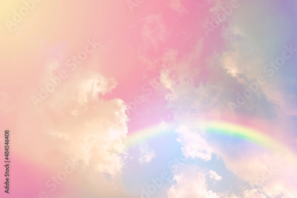 Obraz rainbow in cloudy sky
