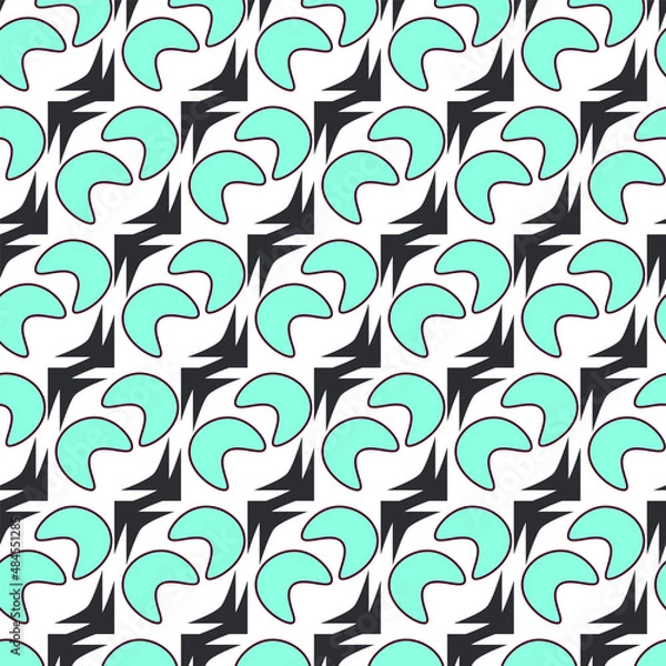 Obraz Abstract background of patterned blue elements on a white background.