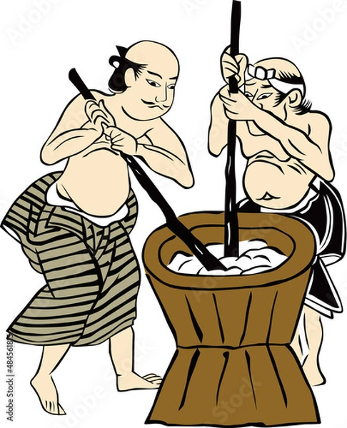 Fototapeta 浮世絵　職人　その10