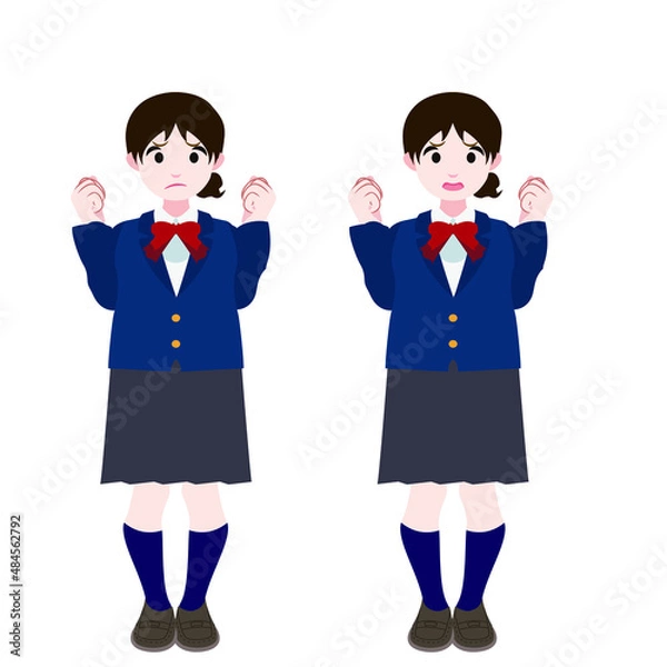 Fototapeta グッとするブレザーの女学生