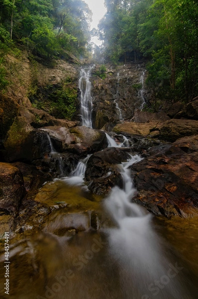 Obraz waterfall in the mountains