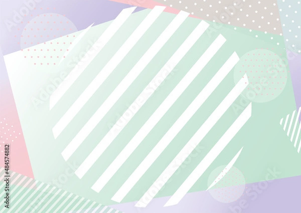 Fototapeta グラデーションカラーの幾何学模様背景