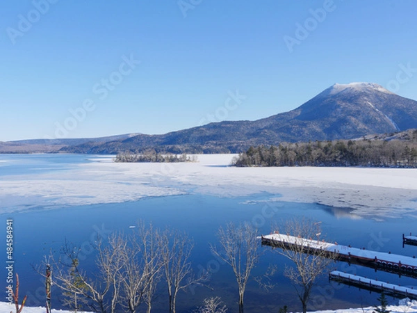 Fototapeta 阿寒湖2　雄阿寒岳
