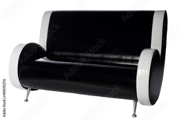 Obraz Canapé noir et blanc