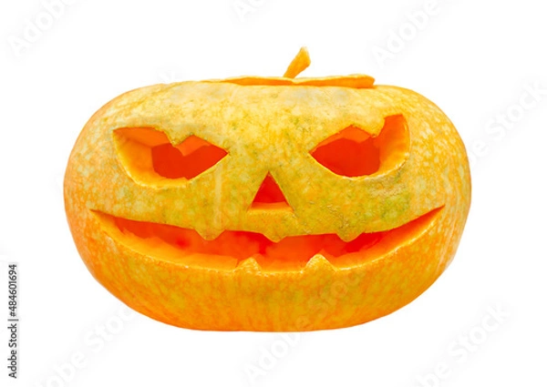 Obraz Halloween pumpkin isolated on white background