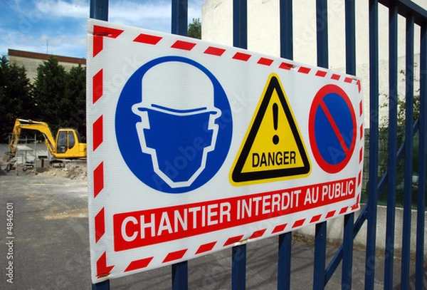 Fototapeta Chantier interdit
