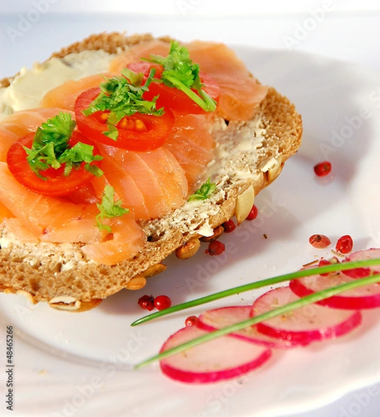 Obraz Lachsbrötchen