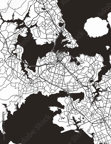 Obraz Auckland City Map