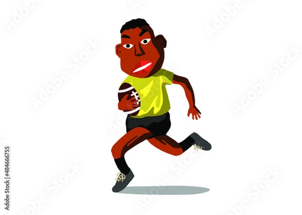 Obraz ラグビー トライ　独走