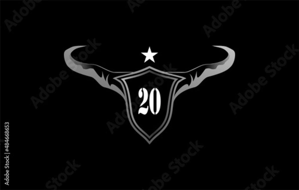 Obraz bull silhouette