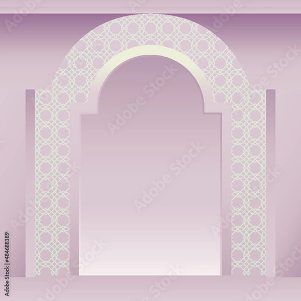 Obraz islamic background ramadan with arch
