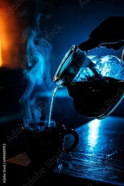 Obraz teapot with tea