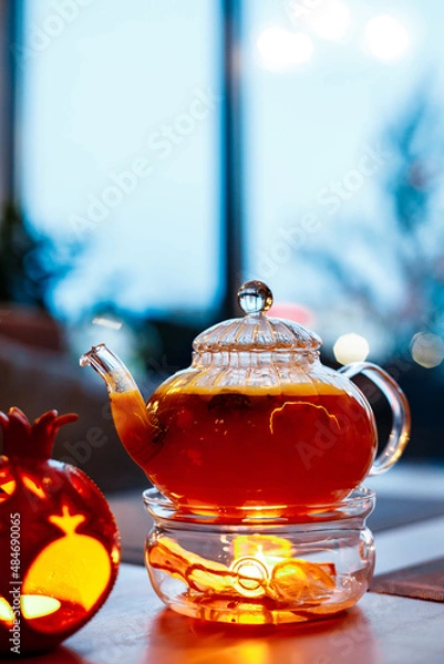 Obraz teapot with tea
