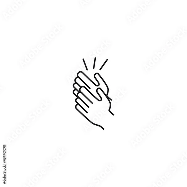 Obraz applause icons symbol vector elements for infographic web