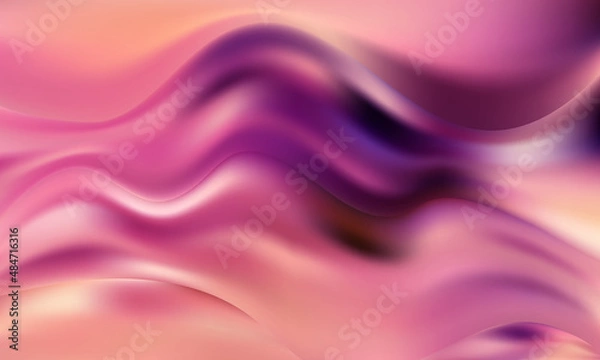 Fototapeta Modern colorful flow poster. Wave Liquid shape color background. Art design for your design project.