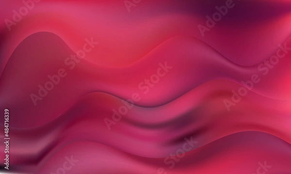 Fototapeta Abstract Background with Gradient Fluid Shapes. Movement of Neon Liquid. Wave Distorted Abstract Stripes. Trendy Linear Banner for Landing Page.
