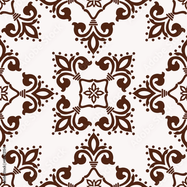 Fototapeta Vintage baroque style seamless pattern