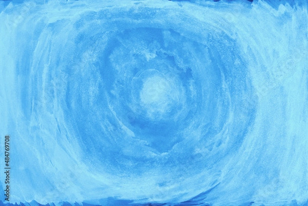 Obraz Abstract Blue Circular Paint Substance Drawing Texture
