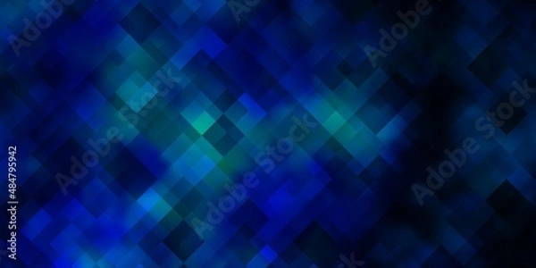 Fototapeta Light BLUE vector background with rectangles.
