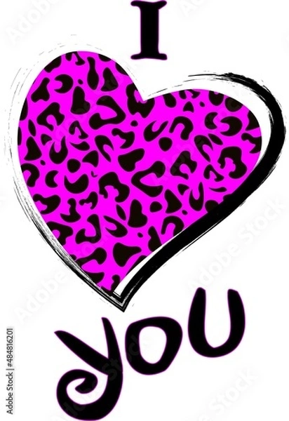 Fototapeta Design element for love concept. 