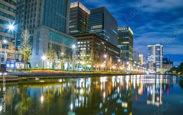 Fototapeta 日比谷通りの夜景