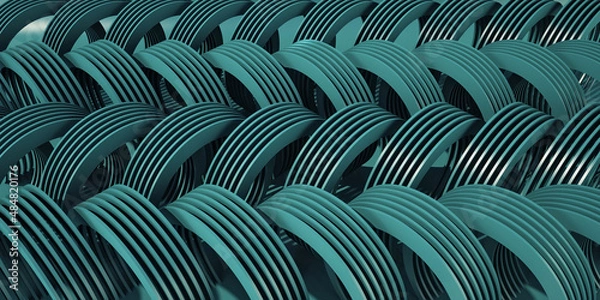 Fototapeta 3D Rendering Color circular shape