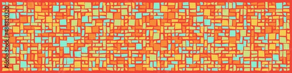 Obraz Offset Quads generative art background art illustration