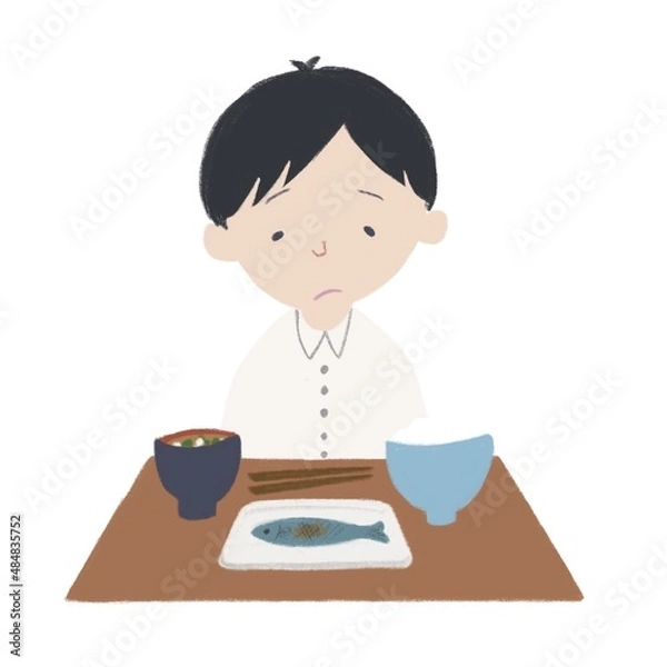 Obraz 食欲がない男性_鬱_五月病