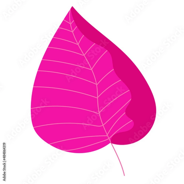 Obraz Abstract bright foliage. Flat illustration. Vector illustration