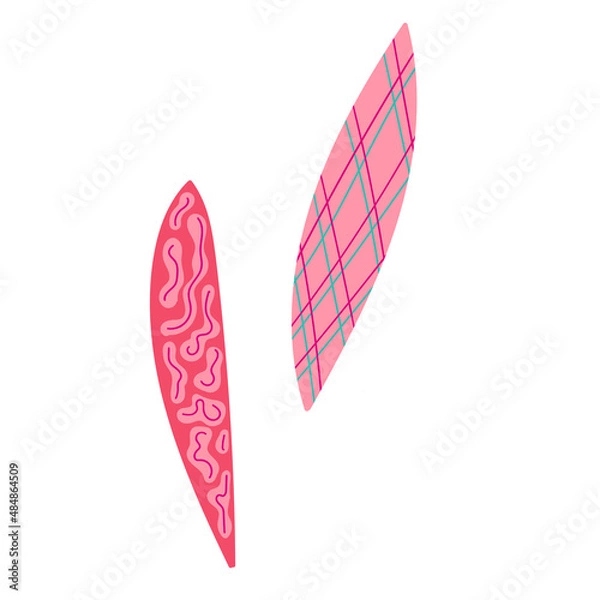 Obraz Abstract bright foliage. Flat illustration.
