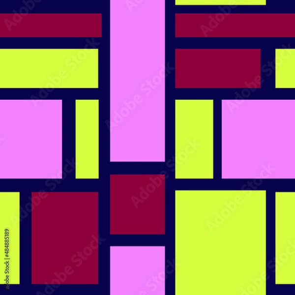 Obraz abstract colorful geometric seamless pattern
